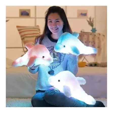 Delfín Peluche Luminoso Almohada Cojin