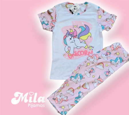 PIJAMA NIÑA UNICORNIO