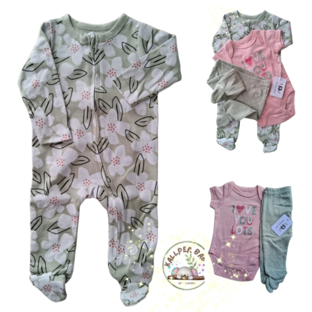 Set x 3 piezas de body conjunto pijama