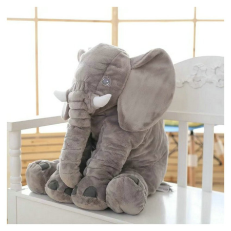 Elefante Para Bebe 60 Cms Almohada Gris